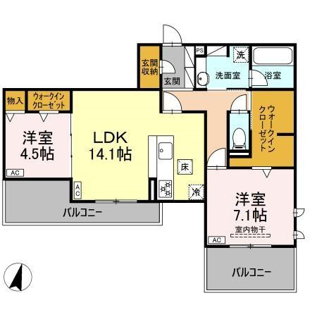 DiosPersimmon長泉　Ⅱ棟の間取り
