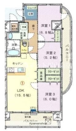 【間取り】 | ブライムタワー古川