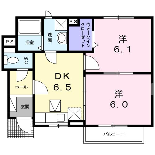 ポム・ダムールＢの間取り