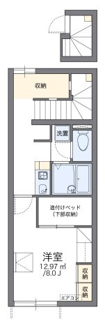 レオパレスフォンティーヌの間取り