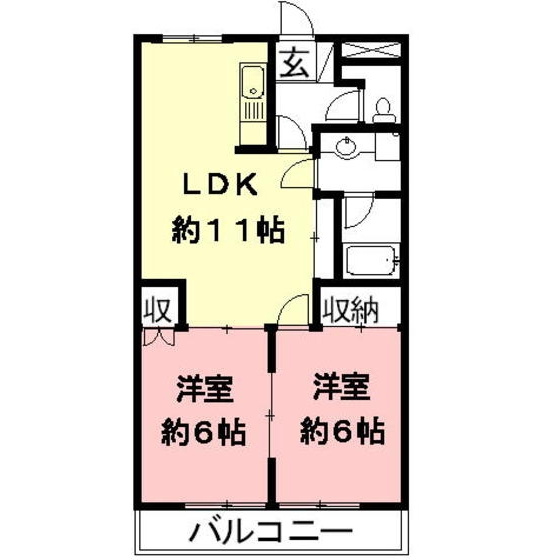メゾンドカパーニュ　Ａ・Ｂの間取り