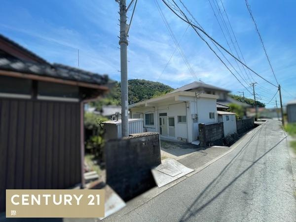海南市且来　土地の前面道路含む現地写真
