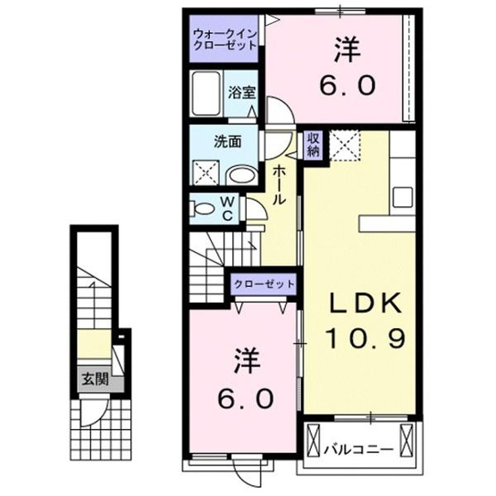 【間取り】 | リューナ　Ｂ