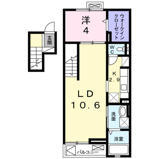 【間取り】 | エレガントヴィエ１