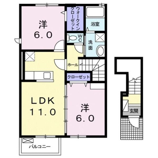 【間取り】 | サンパティオ１
