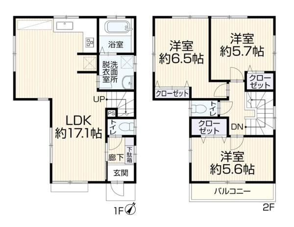 川崎市麻生区東百合丘１丁目の中古一戸建