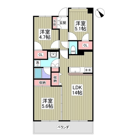 【間取り】 | センチュリーつくばみらい平A