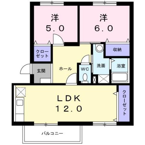 【間取り】 | ロイヤルエステート神明Ａ