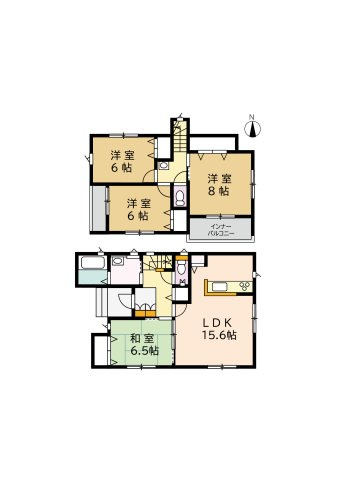 【間取り】 | ＼家 賃6～7万払うならコレ／諸経費込で月６万 円台！車ローン相 談 可＆賢く暮らす家  