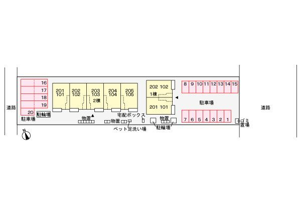 ブリッサ鯖江　Ｂの駐車場