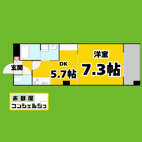 リバパレス鶴舞の間取り