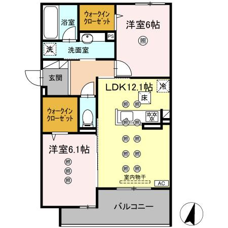 フィオーレの間取り