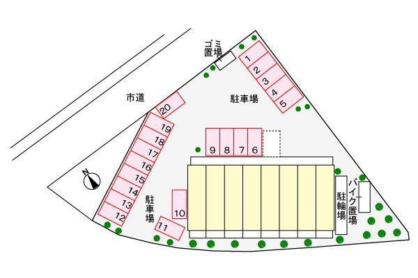Ｈｅｉ　Ｓｔａｄｔの区画図