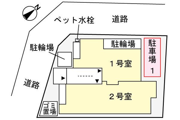 フィデール春日の区画図