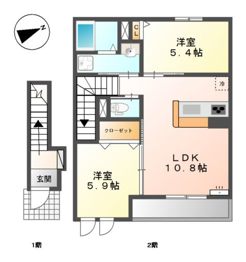 レガートⅠの間取り