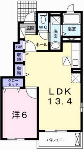 アイリスガーデンＢの間取り