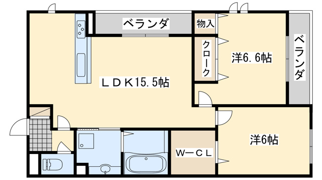 【間取り】 | メゾン　アルバ