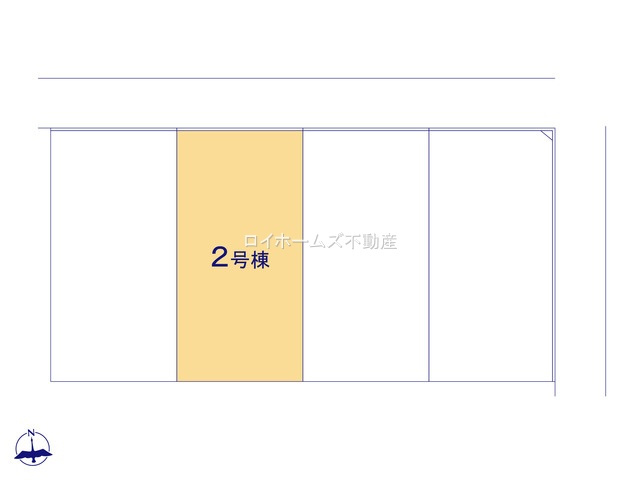【区画図】 | 一宮市浅野字長島46『仲介料無料』新築戸建て | 2号棟