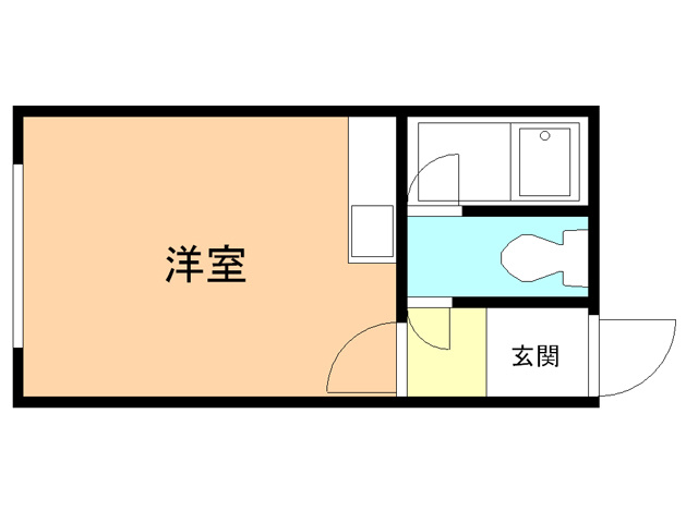 加地ハイツ1号棟の間取り