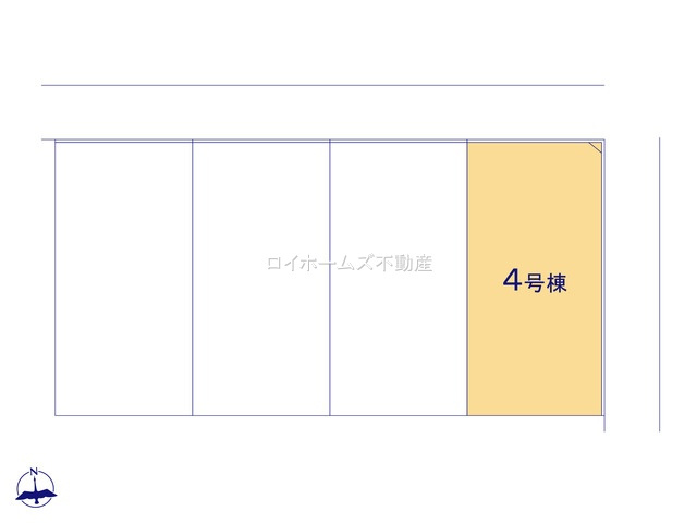 【区画図】 | 一宮市浅野字長島46『仲介料無料』新築戸建て | 4号棟