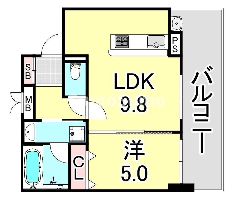 アスタピア新長田エスタプレシオスの間取り