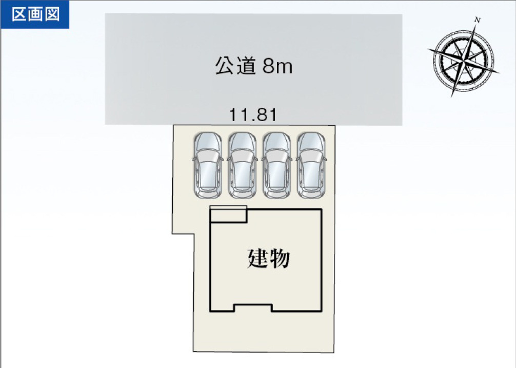 沼津市下河原町全1棟　1号棟の区画図