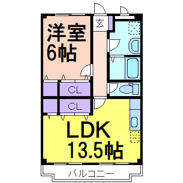 ロイヤルハイツの間取り|間取りです
