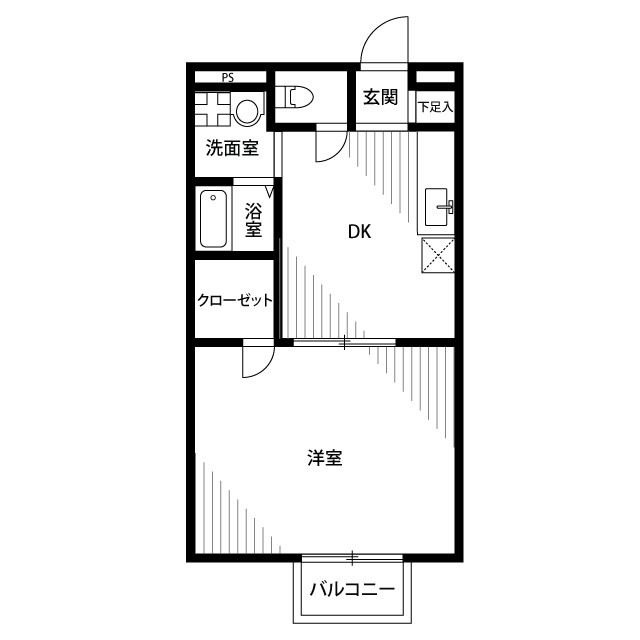 アムール M&Kの間取り