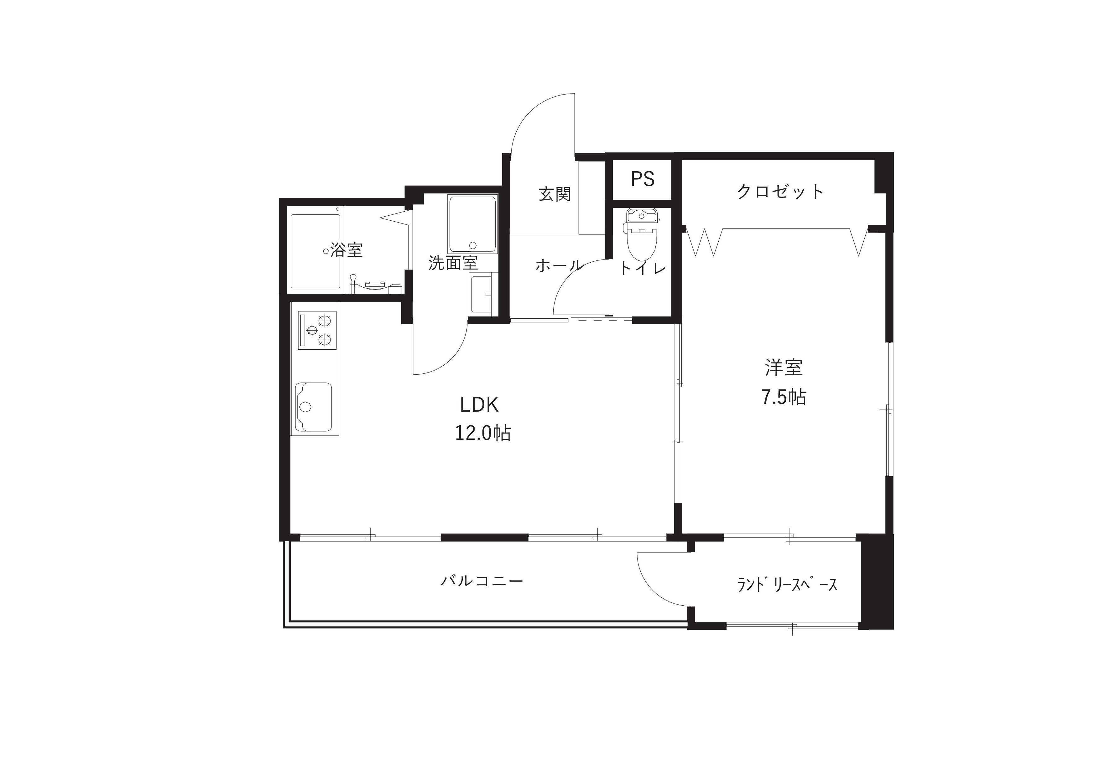 comodo kanazawa ekimaeの間取り