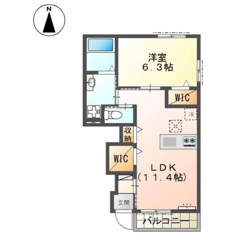 ｍｉｌｌｅ　ｅｕｐｈｏｒｉａの間取り