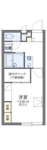 レオパレスＨａＲＵⅡの間取り