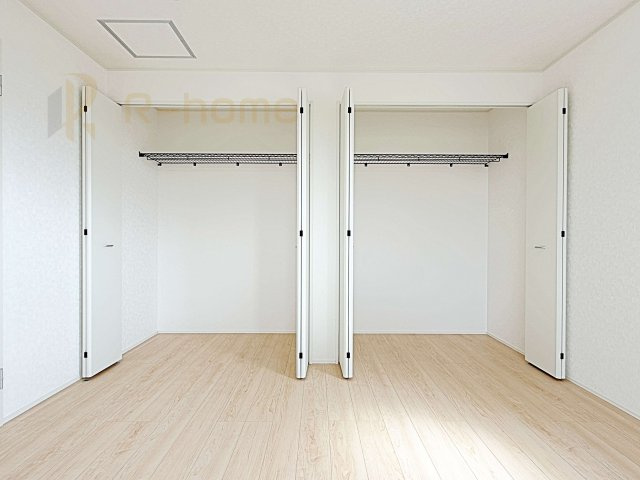 東茨城郡茨城町前田第6　新築戸建て　2号棟の収納|2階は全居室収納スペースを設置！
充分な容量で居住空間もスッキリ♪
