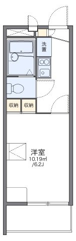 レオパレスフルール竹ノ下の間取り