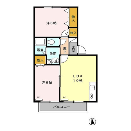 ストークヴィラAの間取り