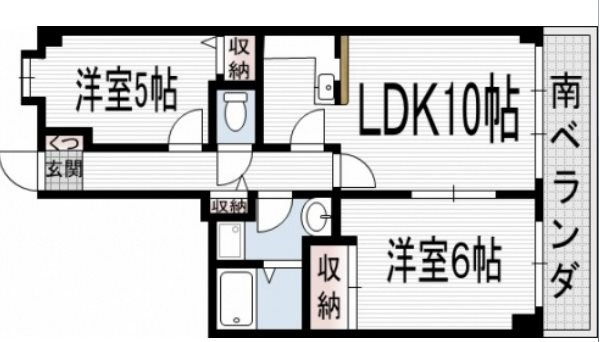 スカイビュー東土川の間取り