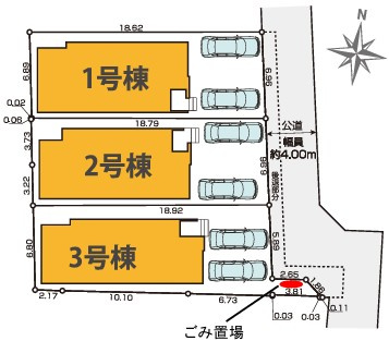 新座市池田5丁目　新築一戸建　西武池袋線　大泉学園の区画図