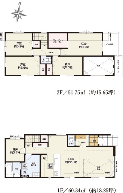 新座市池田5丁目　新築一戸建　西武池袋線　大泉学園の間取り