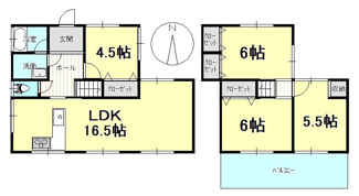 【間取り】 | 戸建　東山町