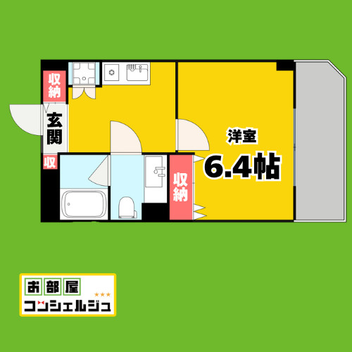 エストゥルースプラス押切の間取り
