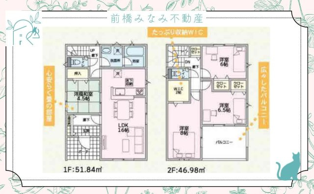 【新築】伊勢崎市豊城町第2　３号棟(全６棟)　クレイドルガーデン　新築建売分譲の間取り