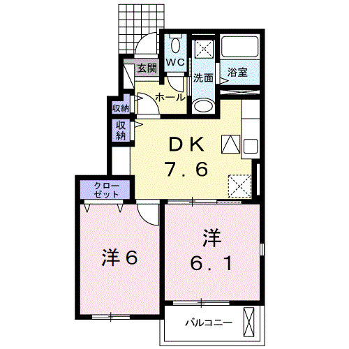 【間取り】 | エトワールアソカＡ