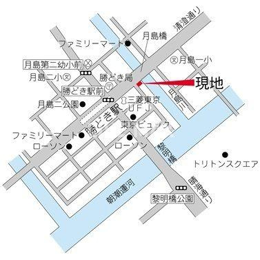 【地図】ウィルテラス勝どき