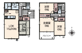 秦野市入船町　新築戸建　全3棟2号棟