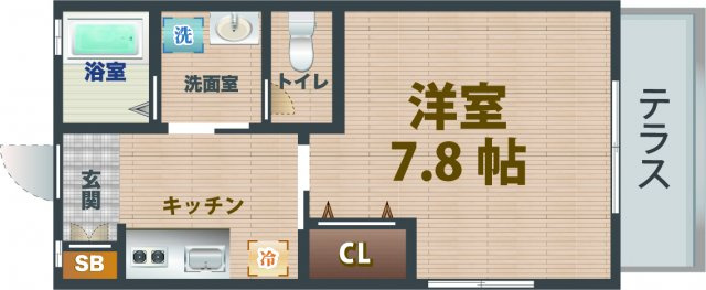 【間取り】 | Y・K高円寺 | 1Kのお部屋。