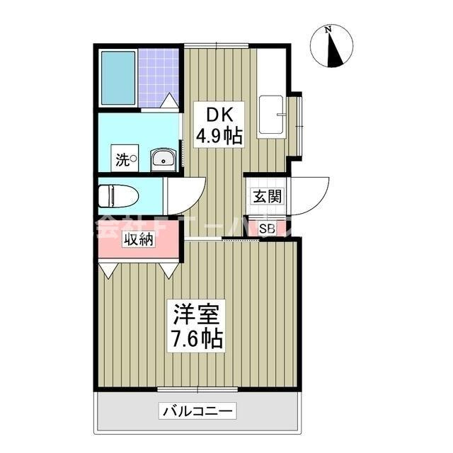 キセハイツの間取り