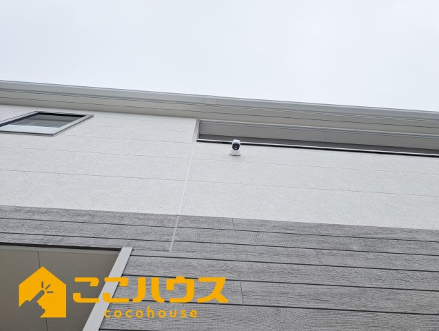 糸満市兼城第4　新築戸建て　全3棟　1号棟の防犯設備|防犯カメラ