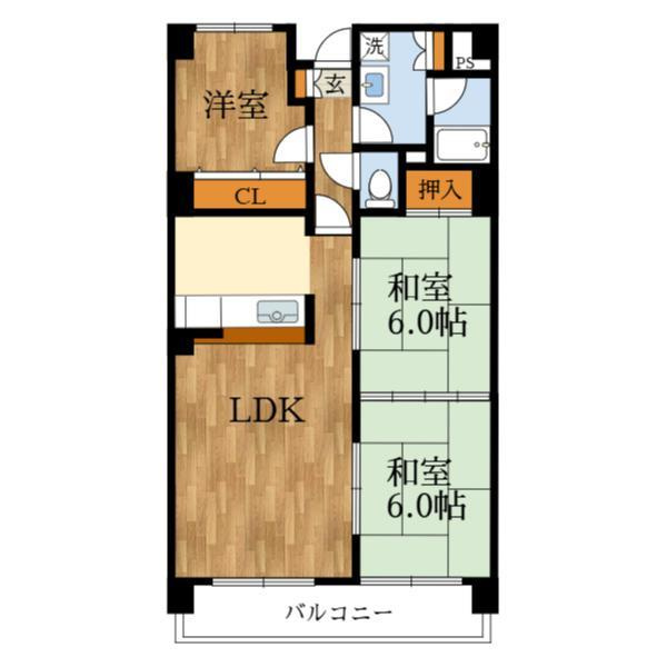 若園11番館の間取り