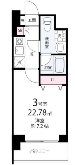 エレンシアKの間取り