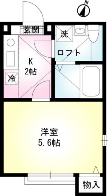 横須賀市追浜南町２丁目のアパートの間取り