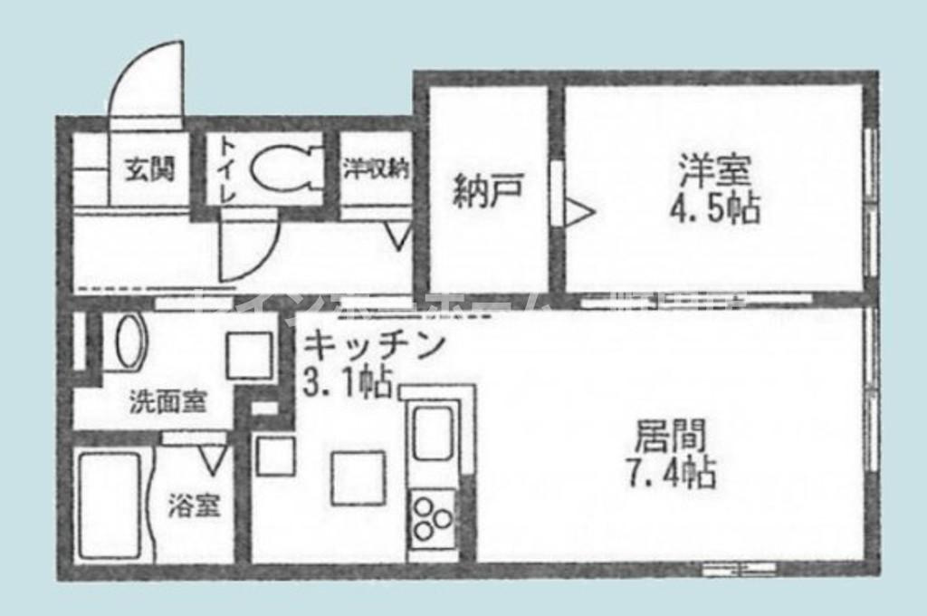 桜ハイツ※初期費用分割後払いサービス利用可能物件の間取り